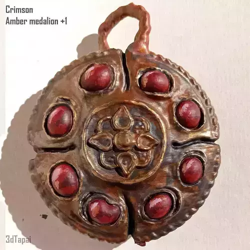 Amber medallions from Elden Ring 3D print model