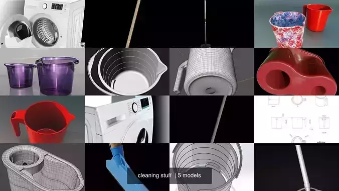 cleaning stuff  3D Model Collection