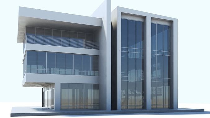 Office Building 3D model 2