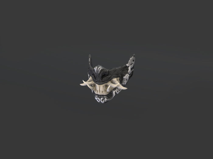 MK Masks Oni Low-poly 3D model_2