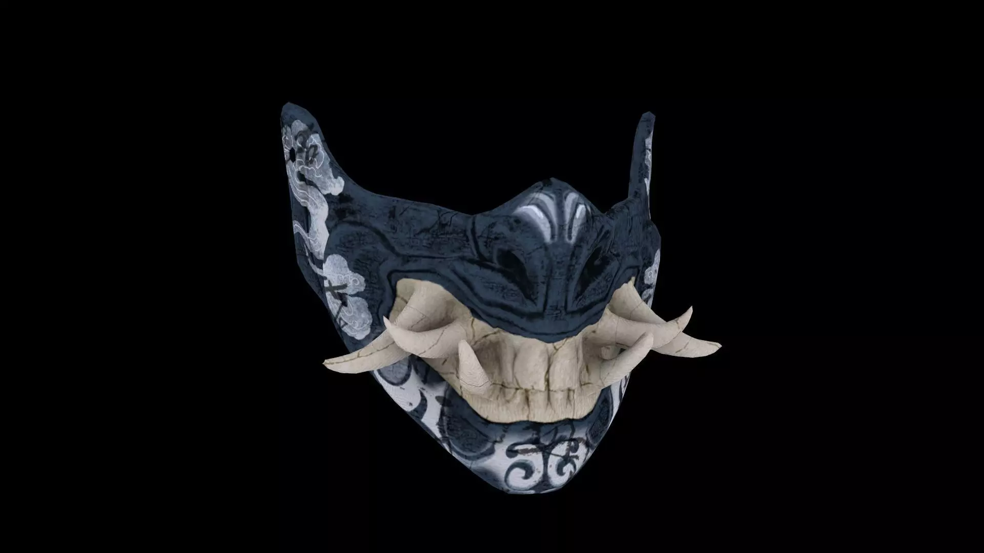 MK Masks Oni Low-poly 3D model_0