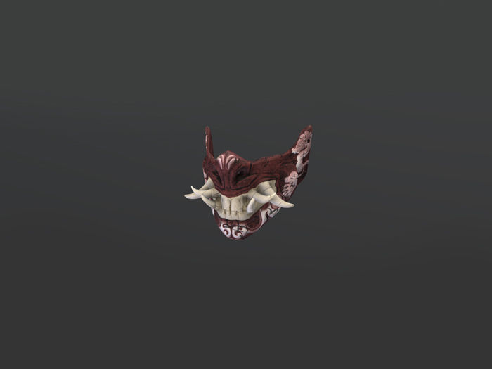 MK Masks Oni Low-poly 3D model_4