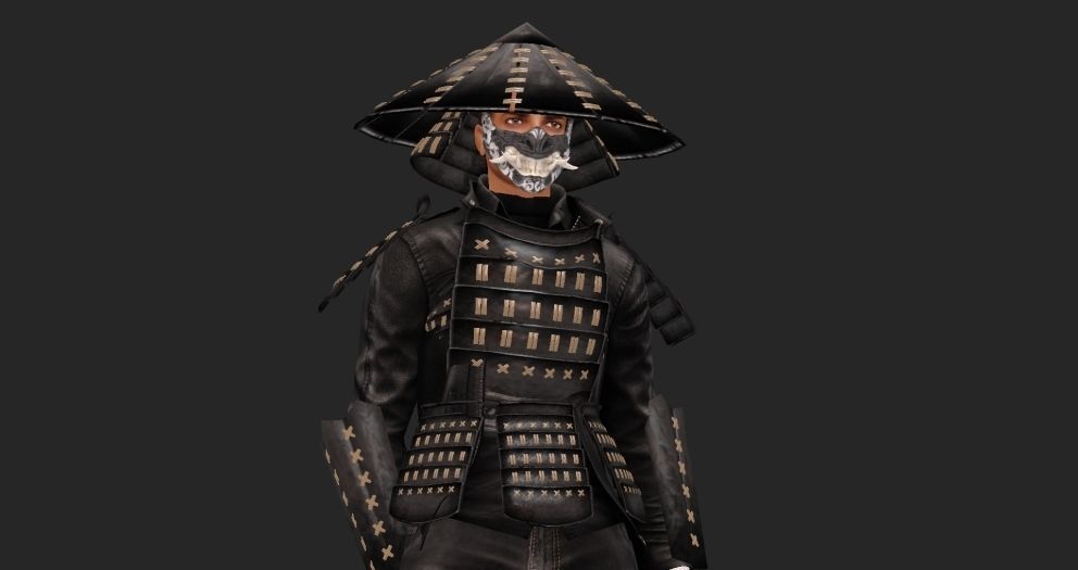 MK Masks Oni Low-poly 3D model_1