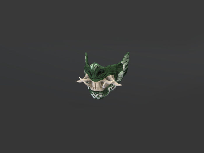 MK Masks Oni Low-poly 3D model_3