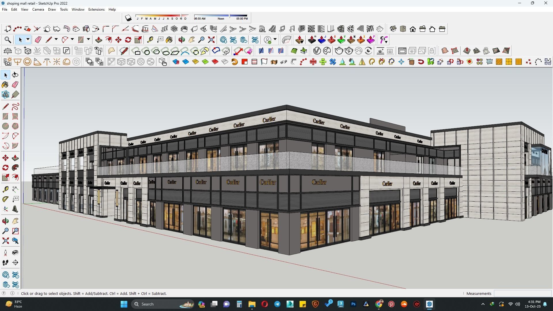 Shopping mall retail 3d model 3D model_3