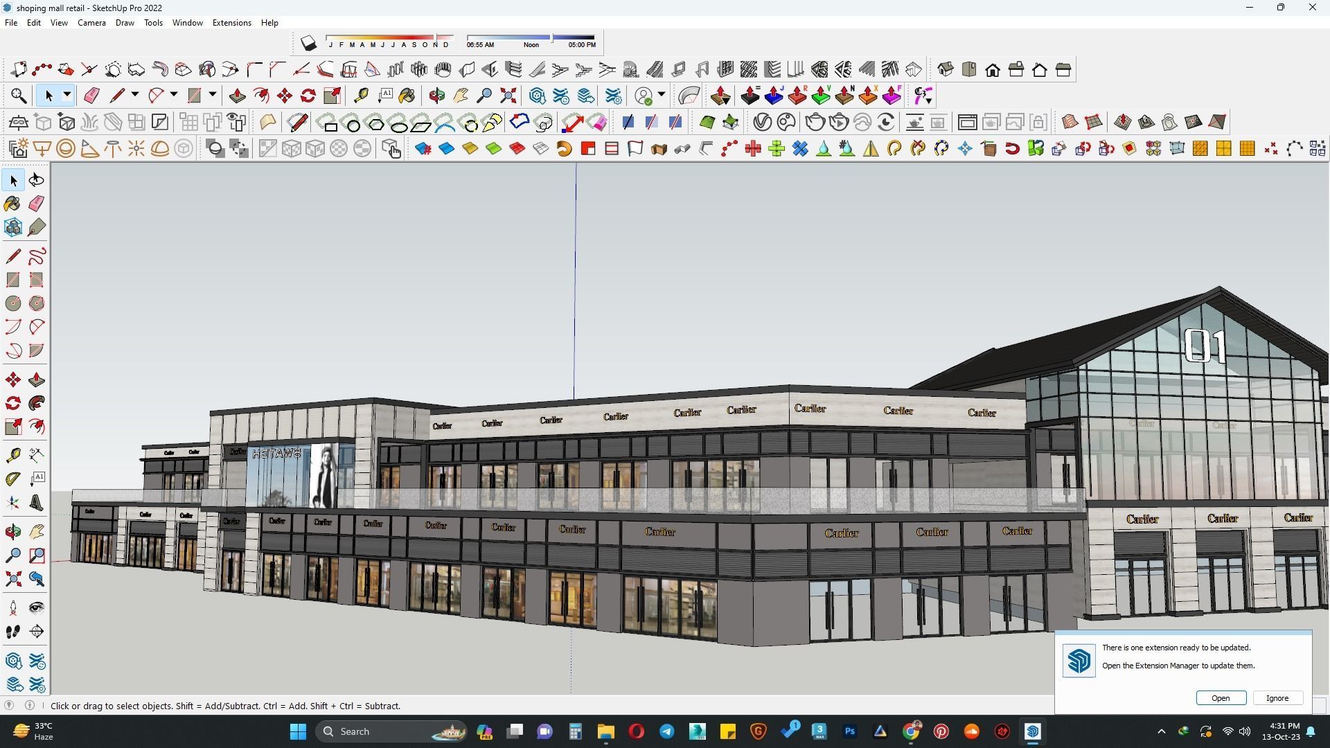 Shopping mall retail 3d model 3D model_1