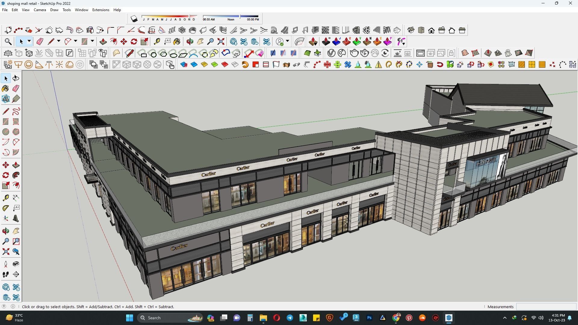 Shopping mall retail 3d model 3D model_4