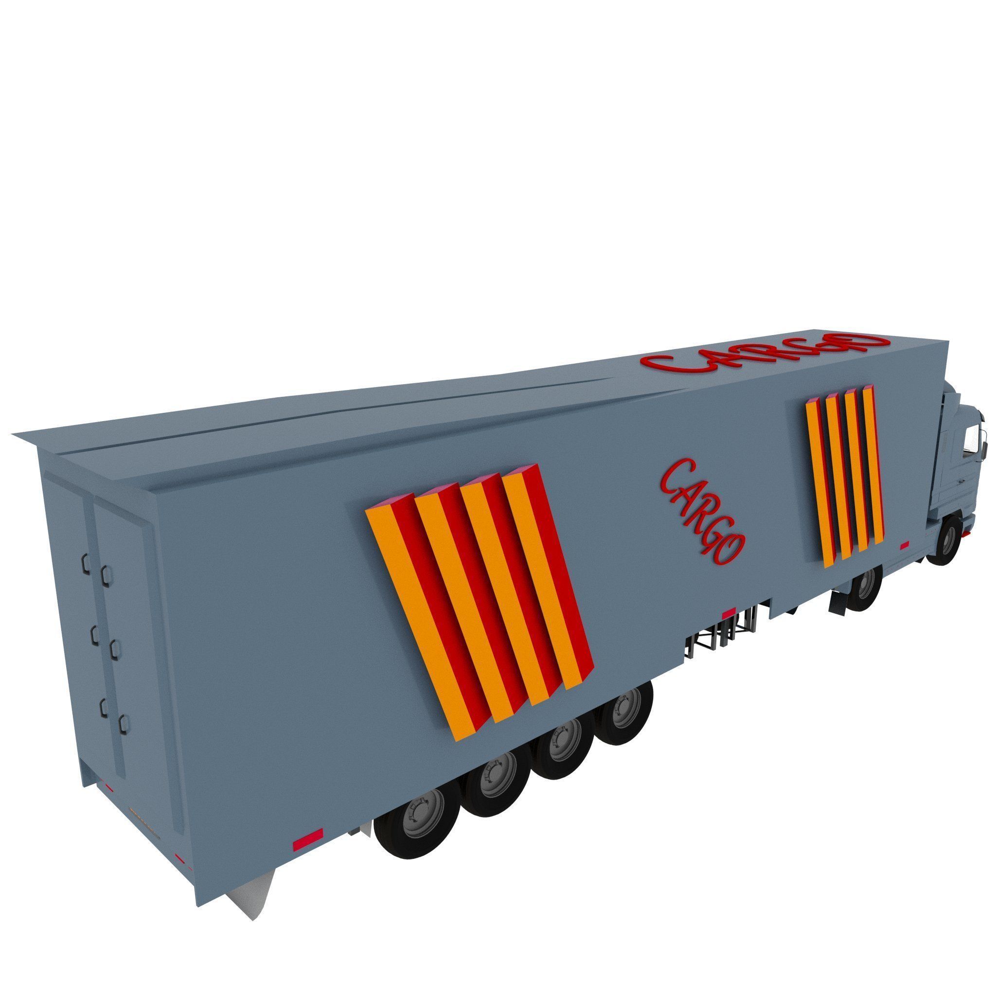 Long Truck 3D model_5