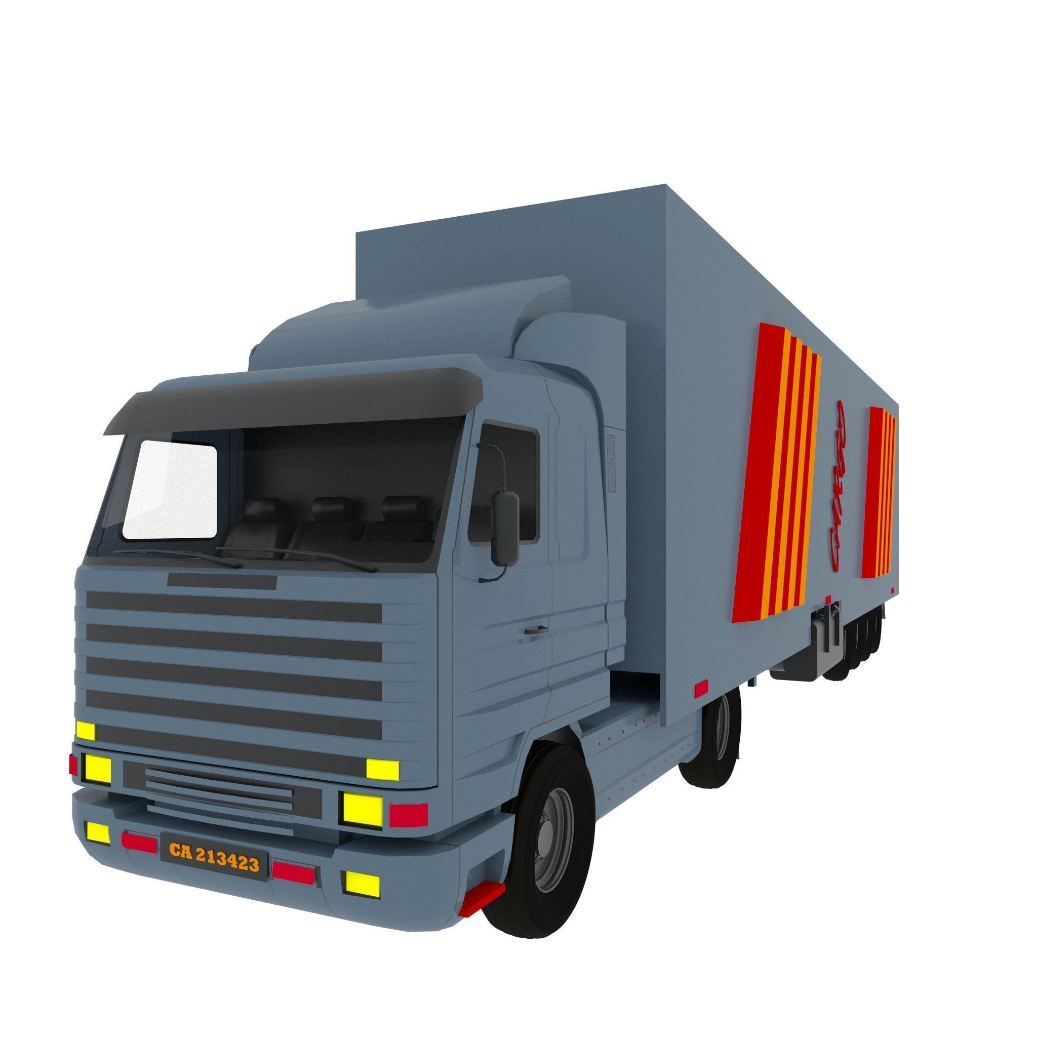 Long Truck 3D model_6