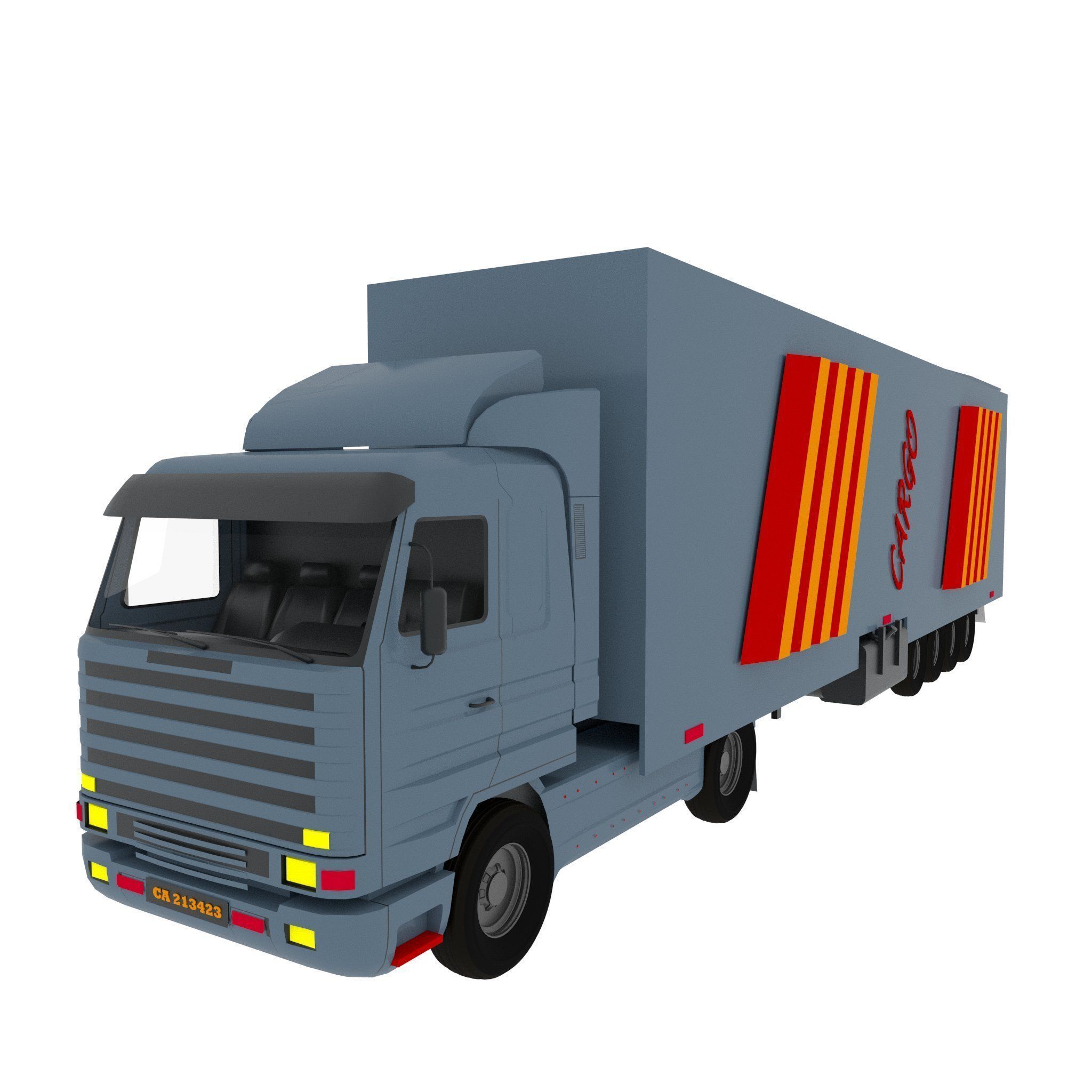 Long Truck 3D model_3