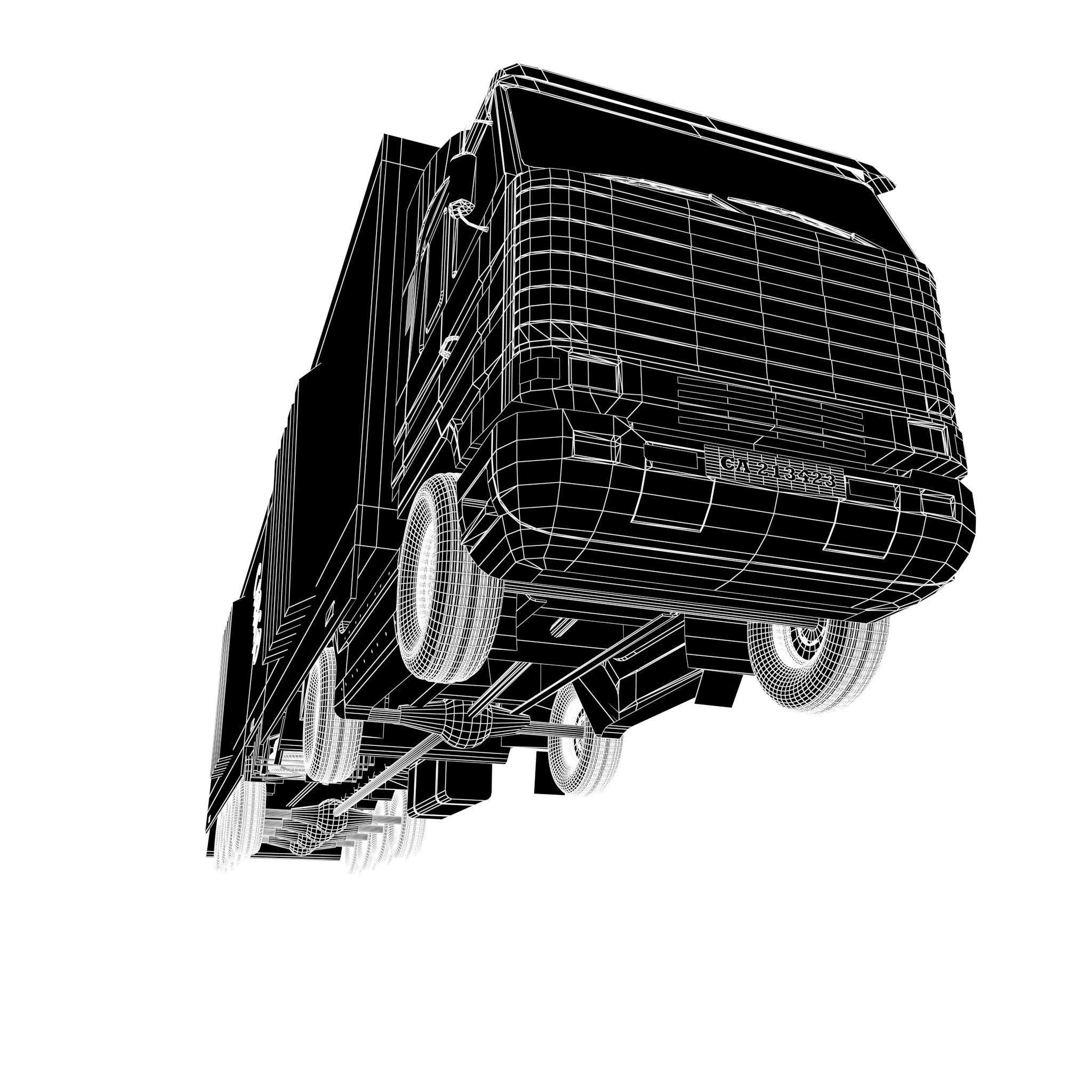 Long Truck 3D model_14