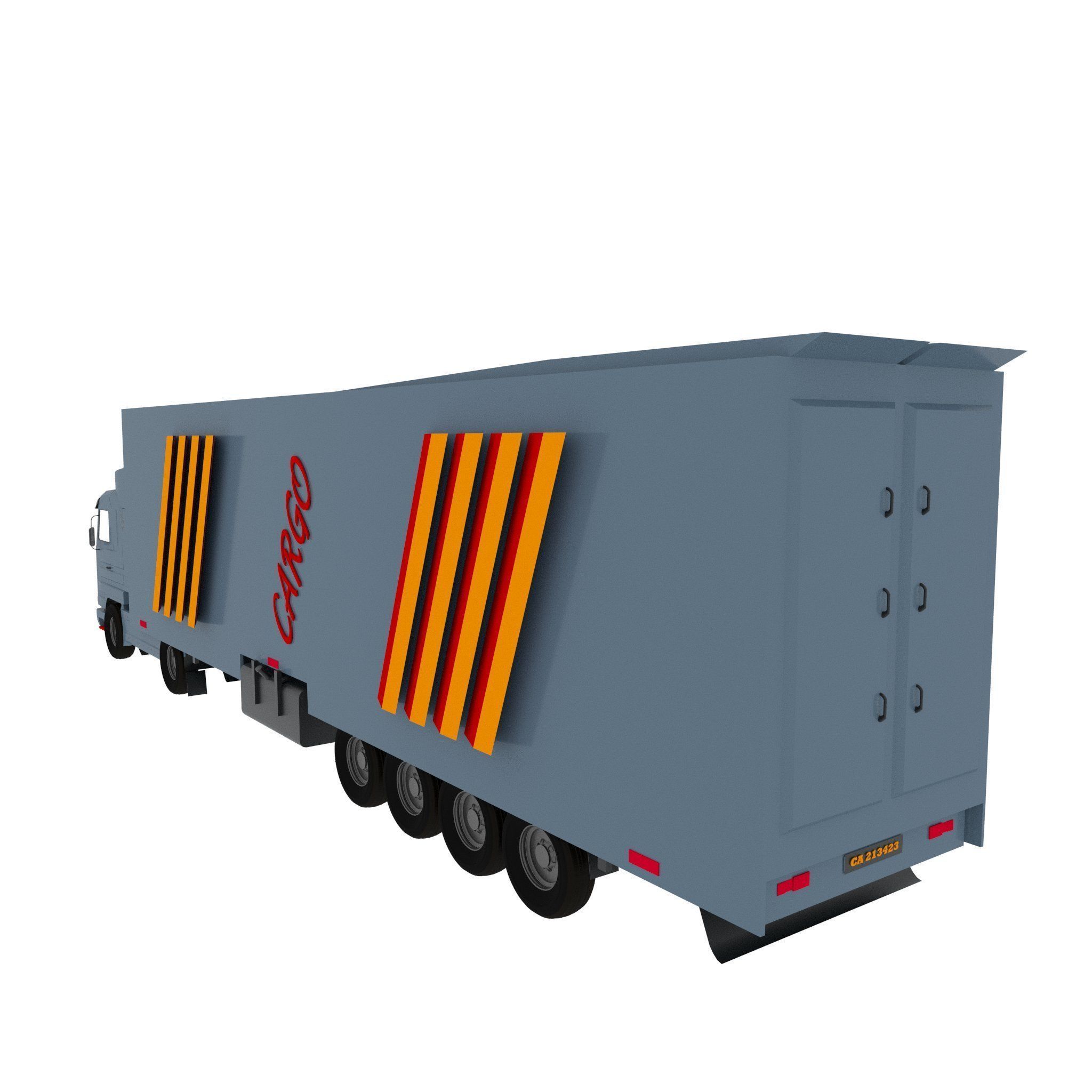 Long Truck 3D model_4