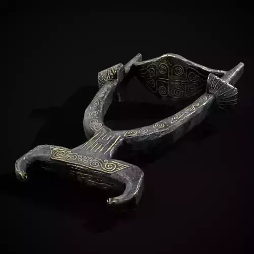 Anglo Scandinavian Stirrup Low-poly 3D model