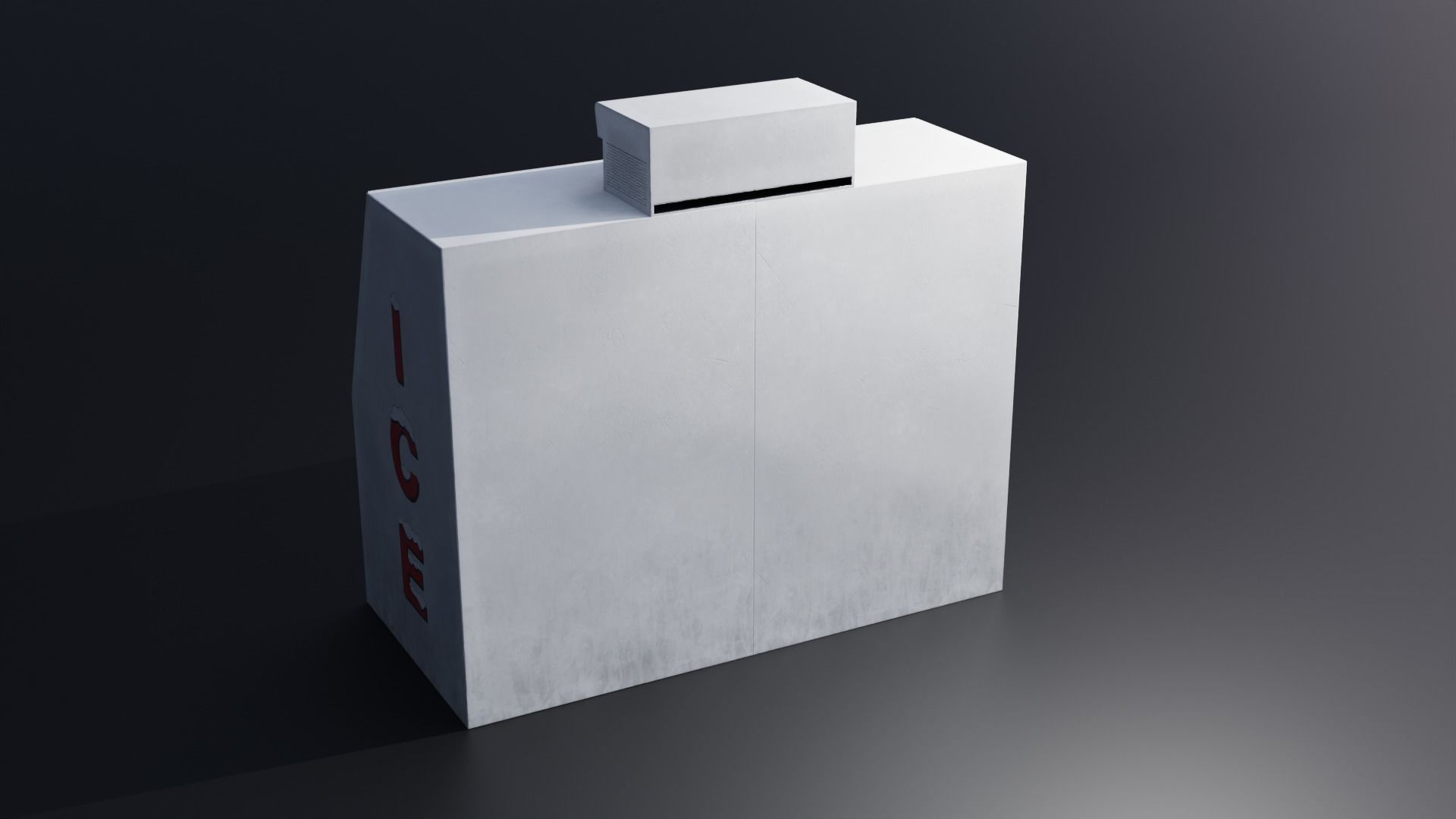 Ice Freezer 4K Low-poly 3D model_4