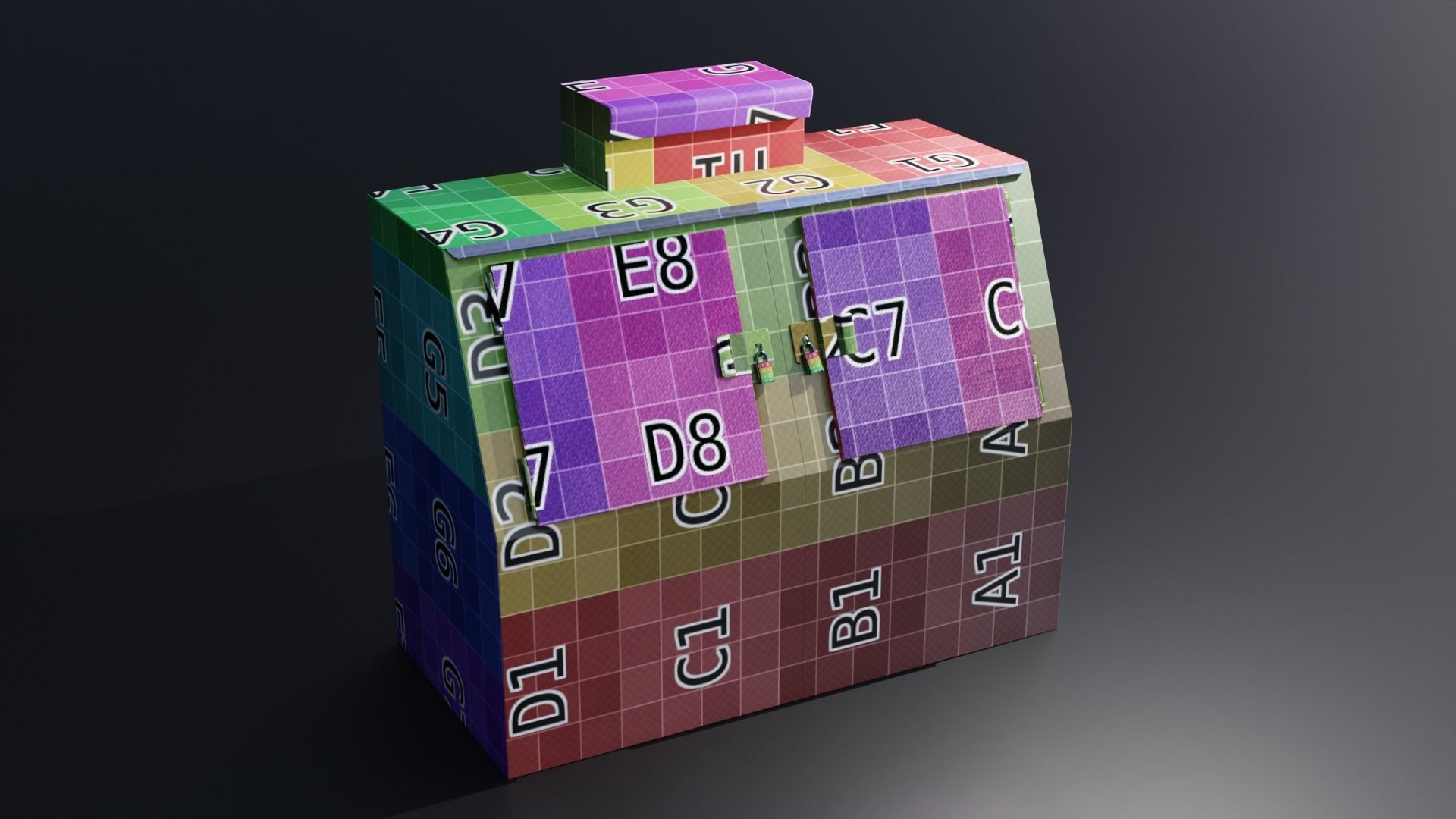 Ice Freezer 4K Low-poly 3D model_3