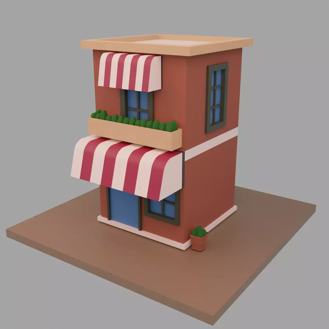 Market Free 3D model_0