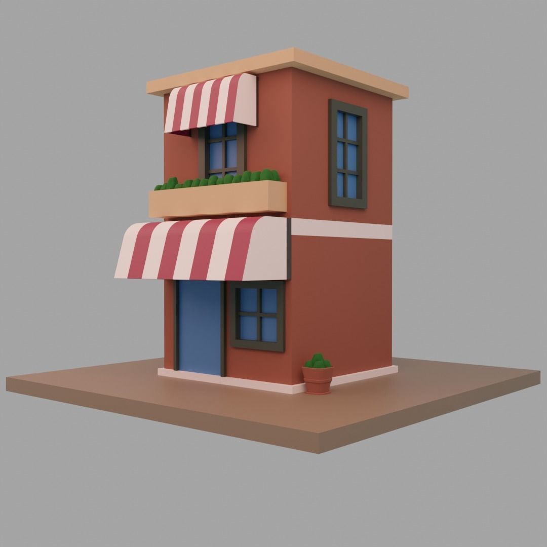 Market Free 3D model_2
