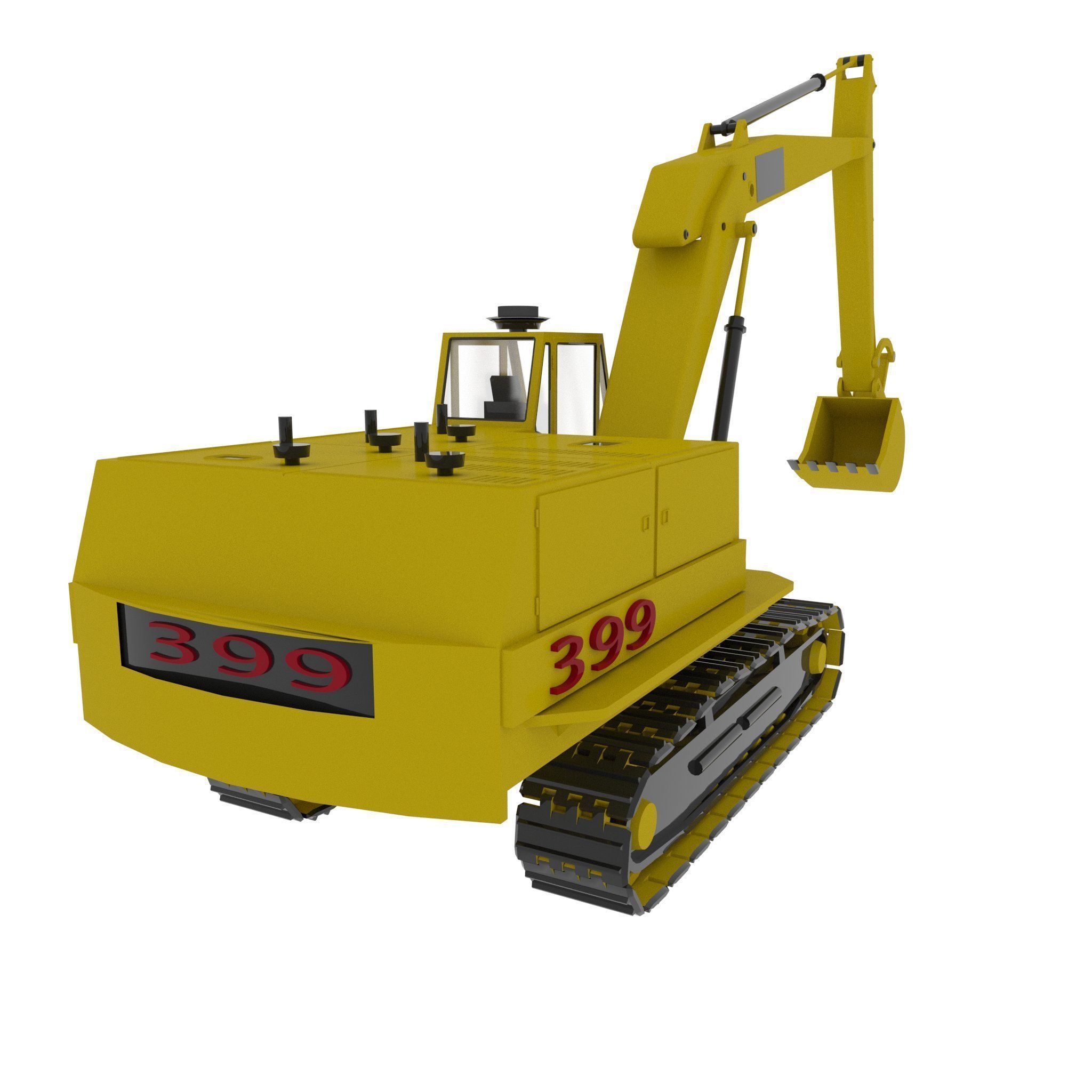Excavator  3D model_7