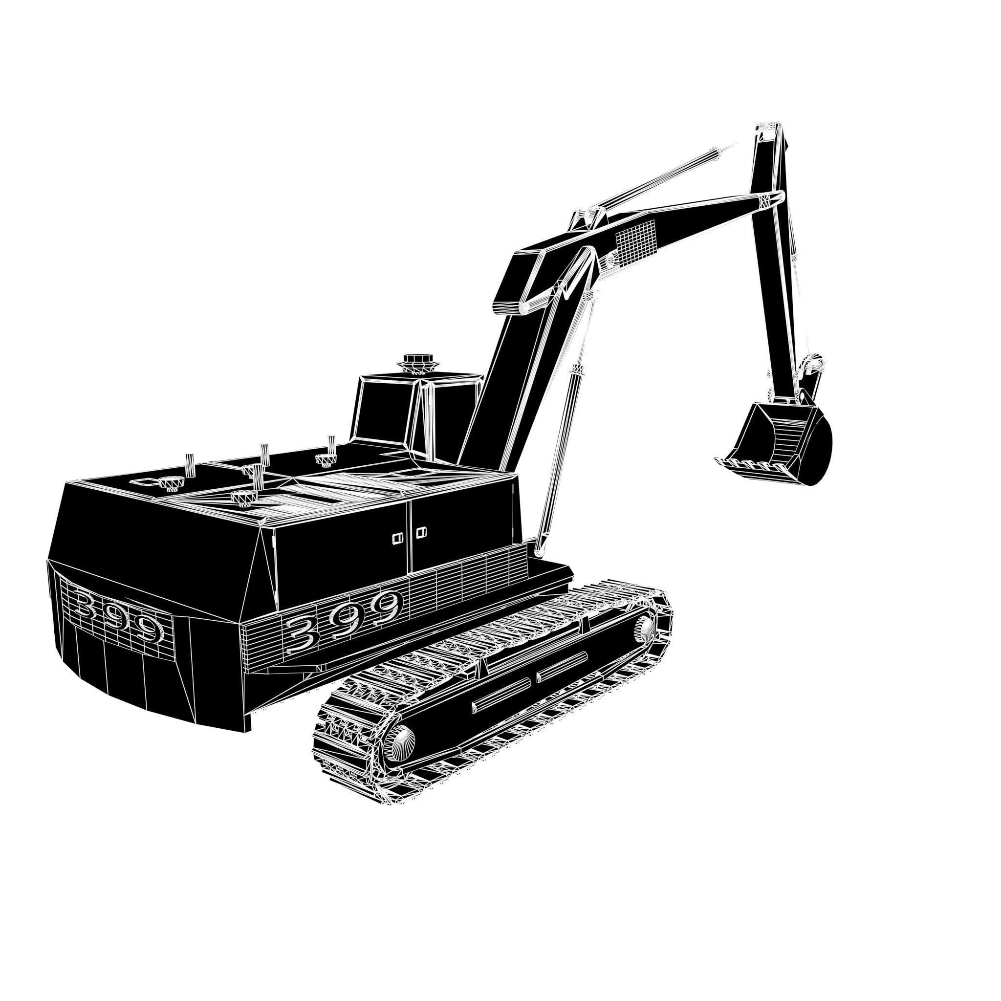 Excavator  3D model_13