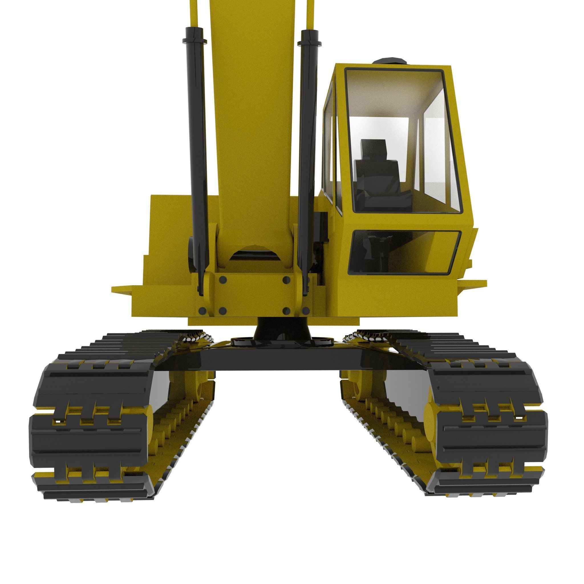 Excavator  3D model_4