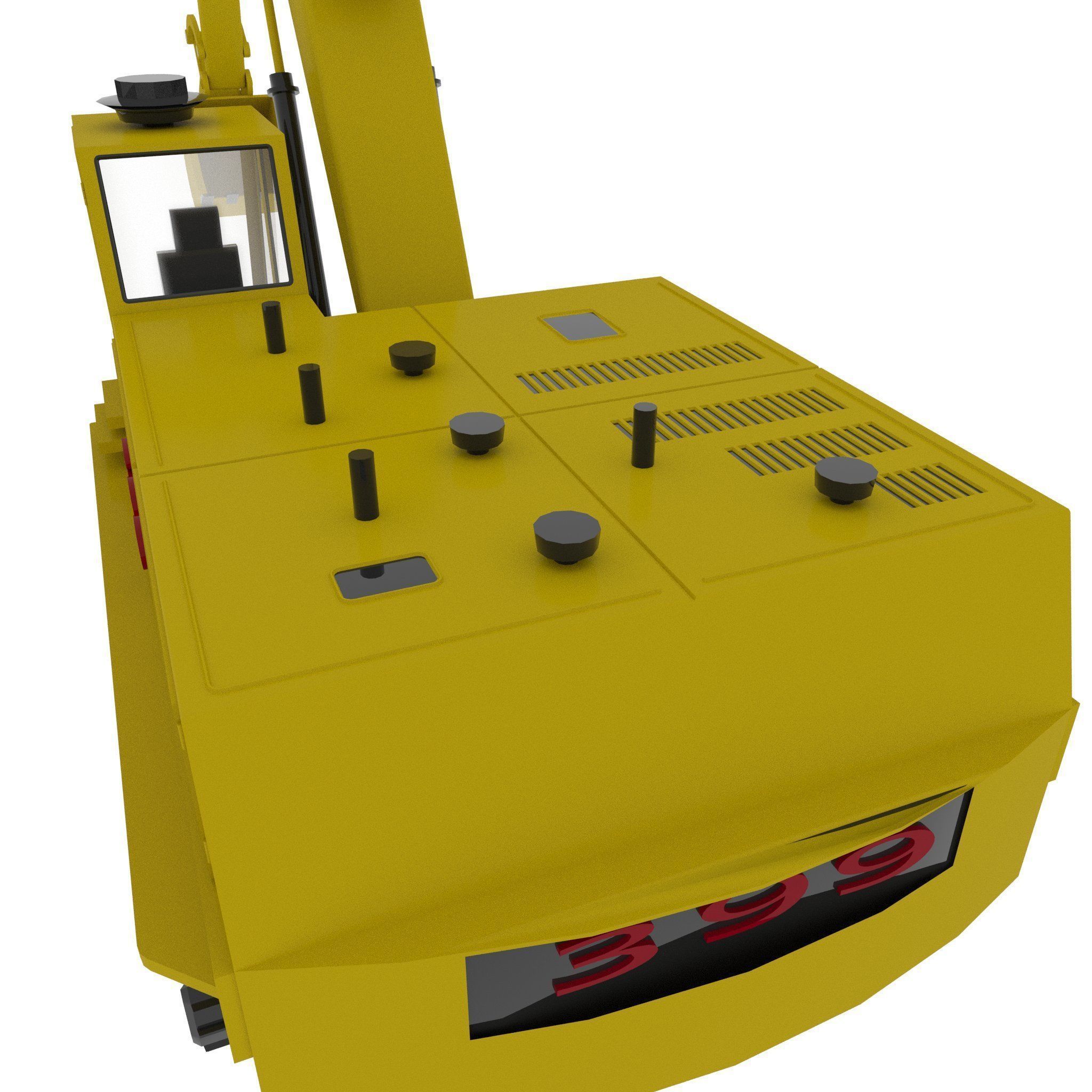 Excavator  3D model_5