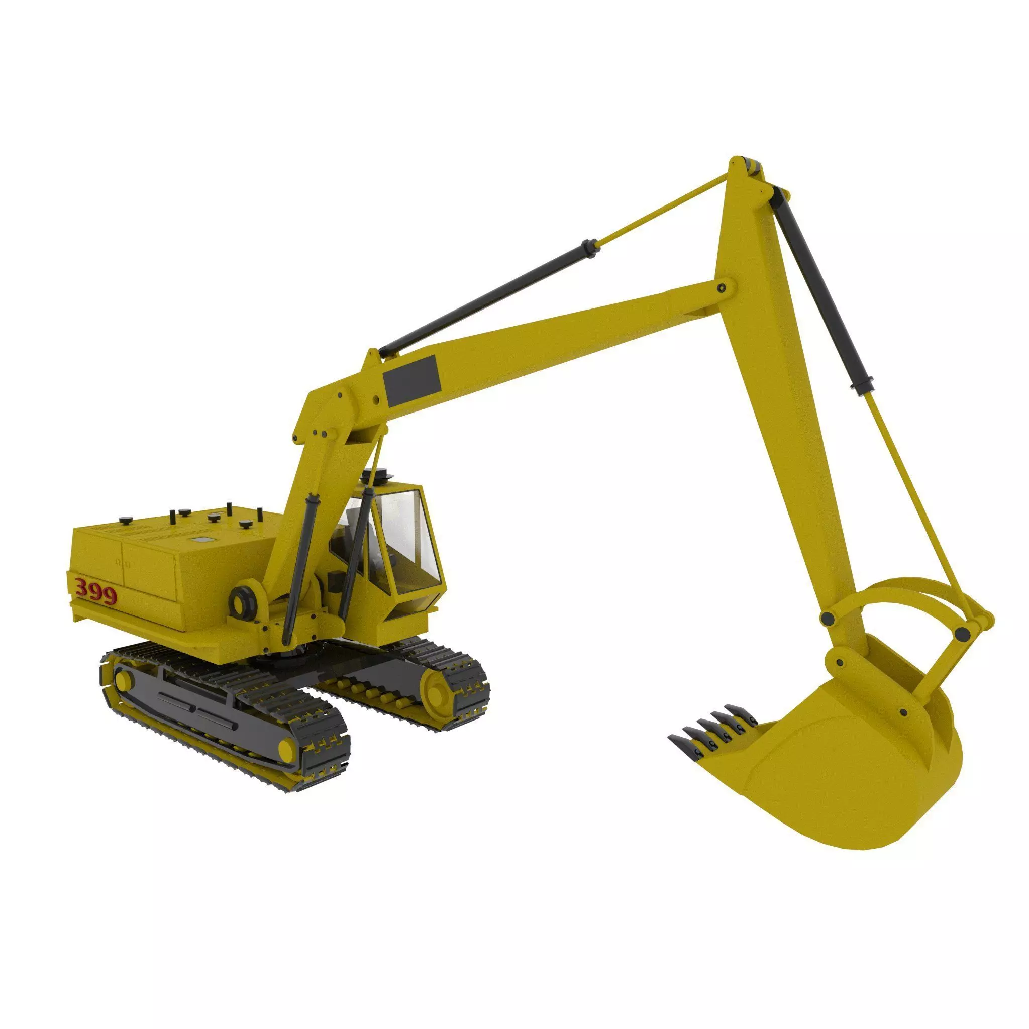 Excavator  3D model_0