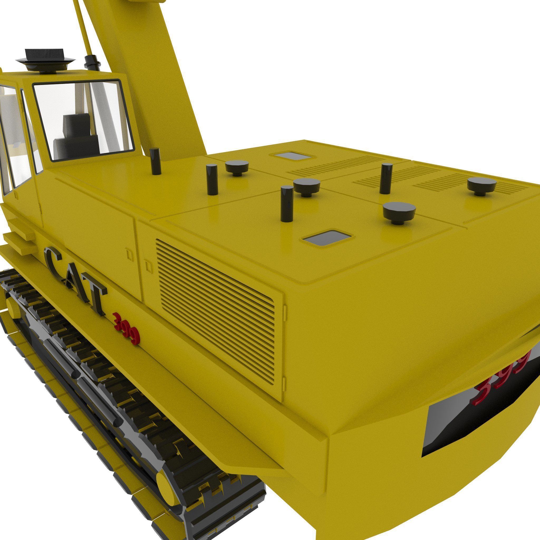 Excavator  3D model_10