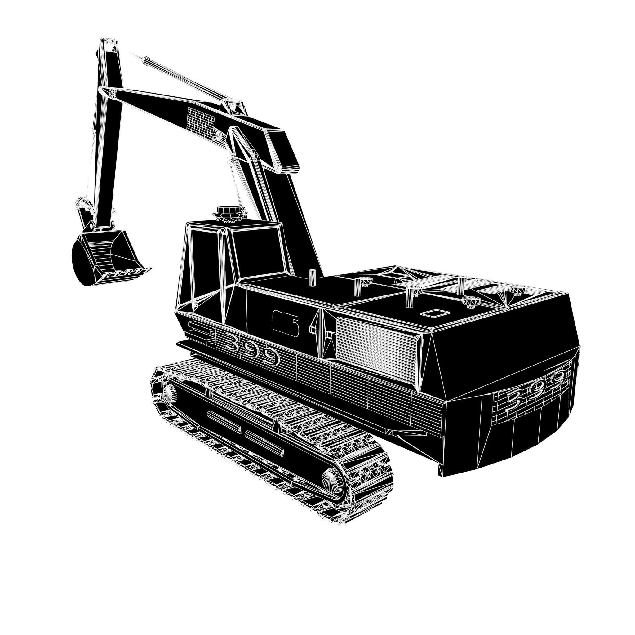 Excavator  3D model_14
