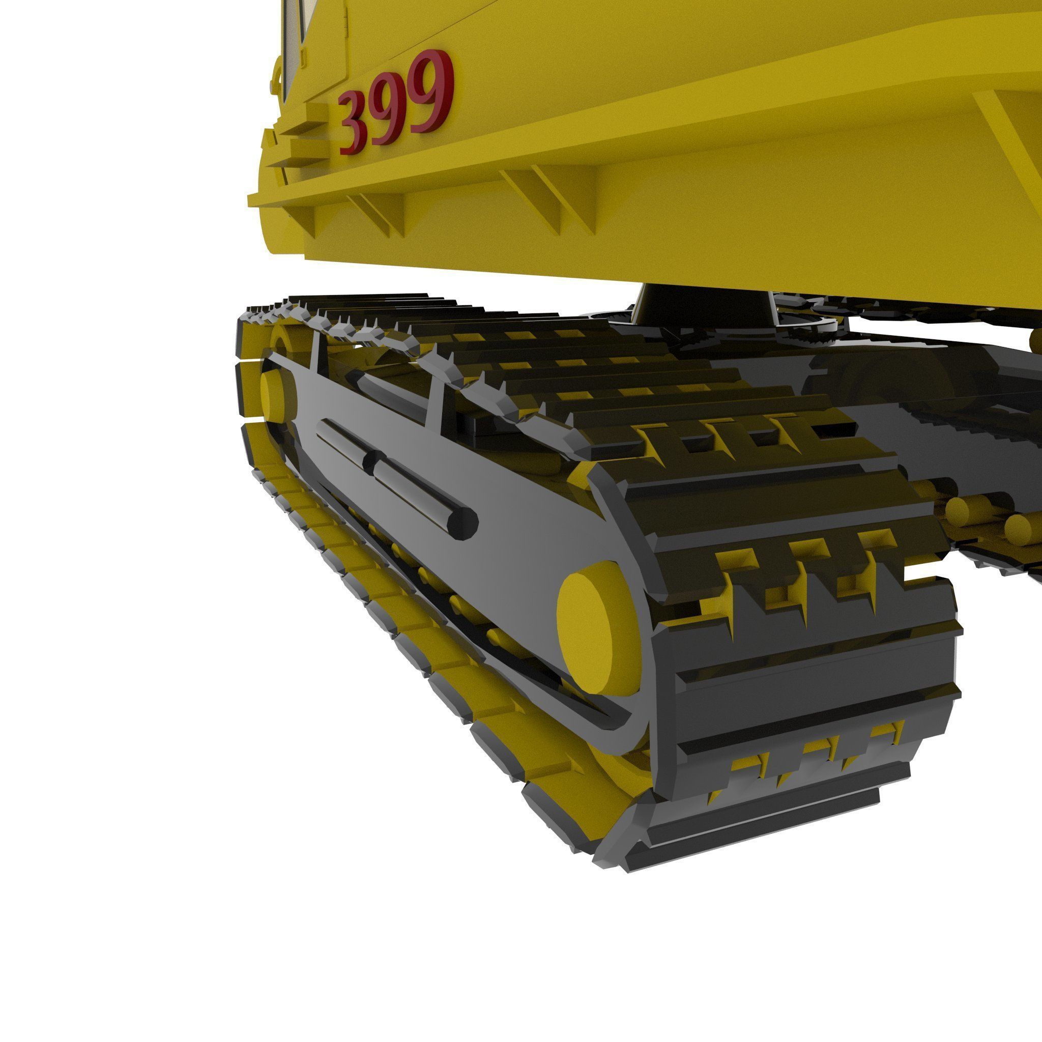 Excavator  3D model_9