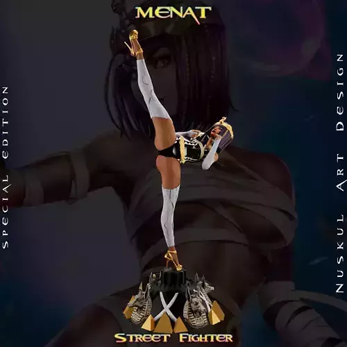 Menat Street Fighter Collectible Edition 3D print model