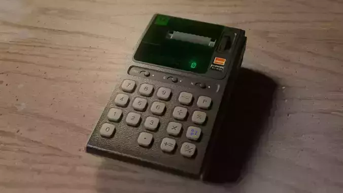 Retro Calculator 3D model