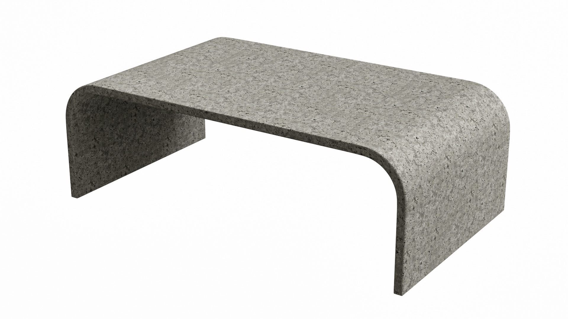 Concrete table 3D model_1