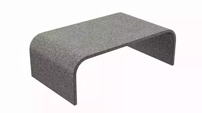 Concrete table 3D model