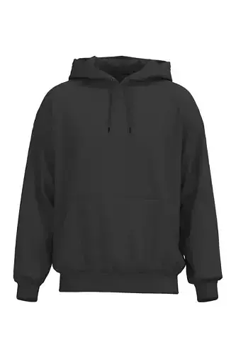 Male raglan hoodie