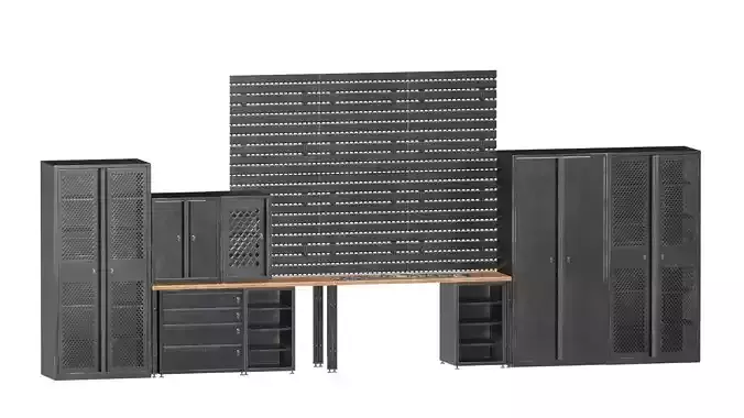 MODULAR ARMORY FURNITURE Low-poly 3D model