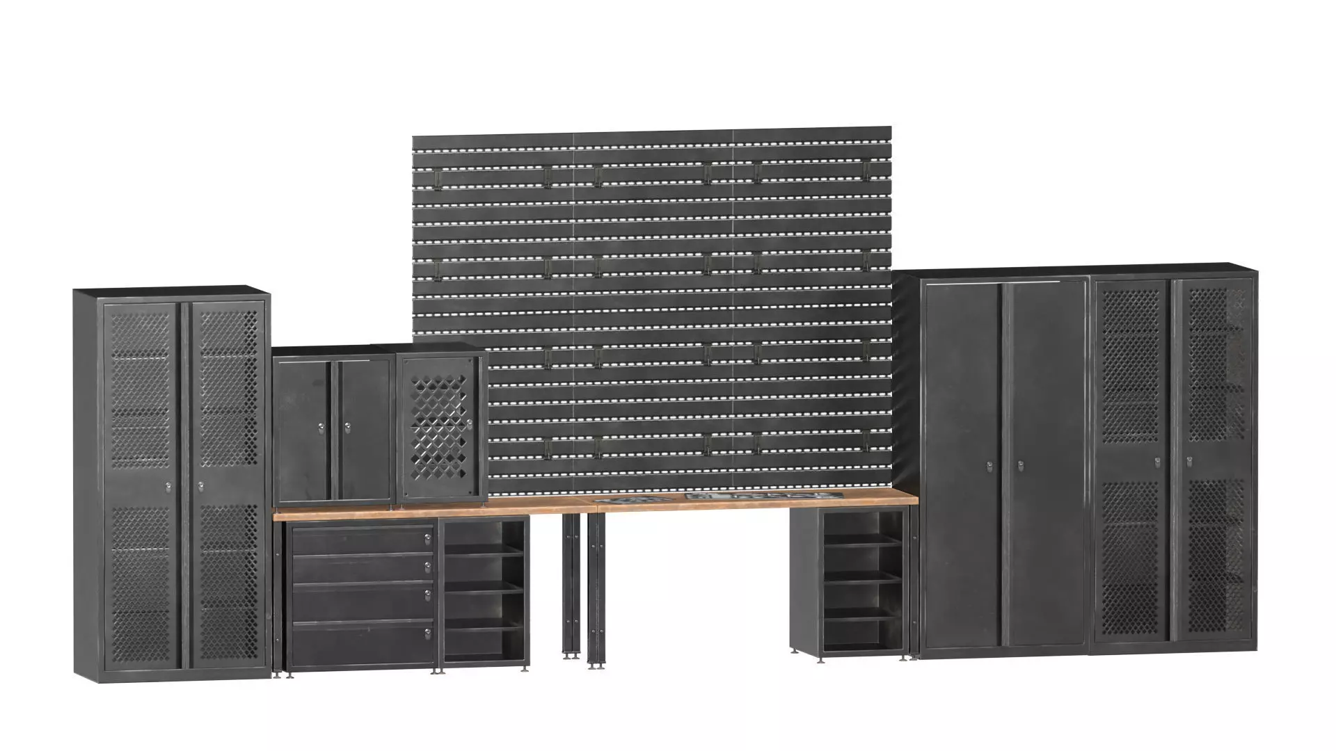 MODULAR ARMORY FURNITURE Low-poly 3D model_0