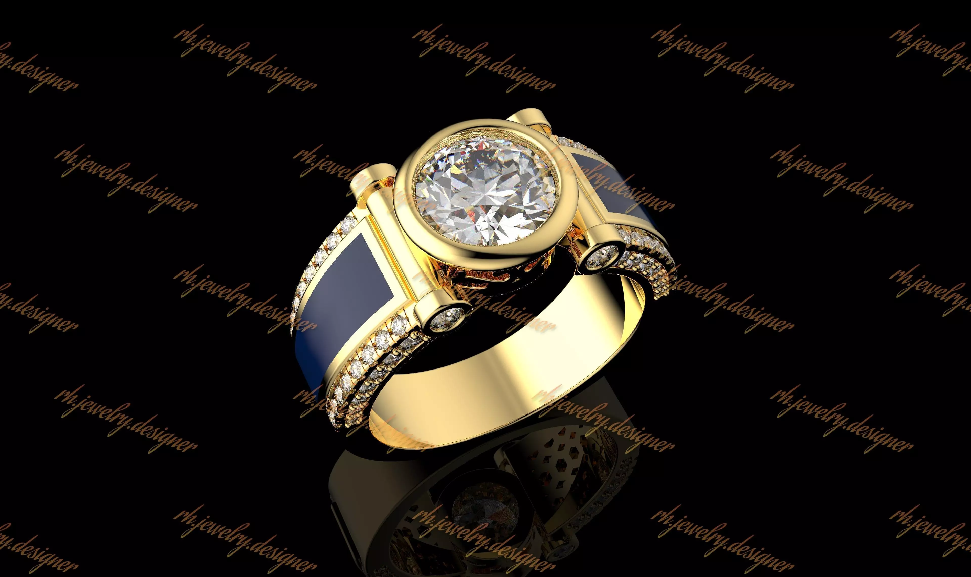 Gold N1080 3D print model_0