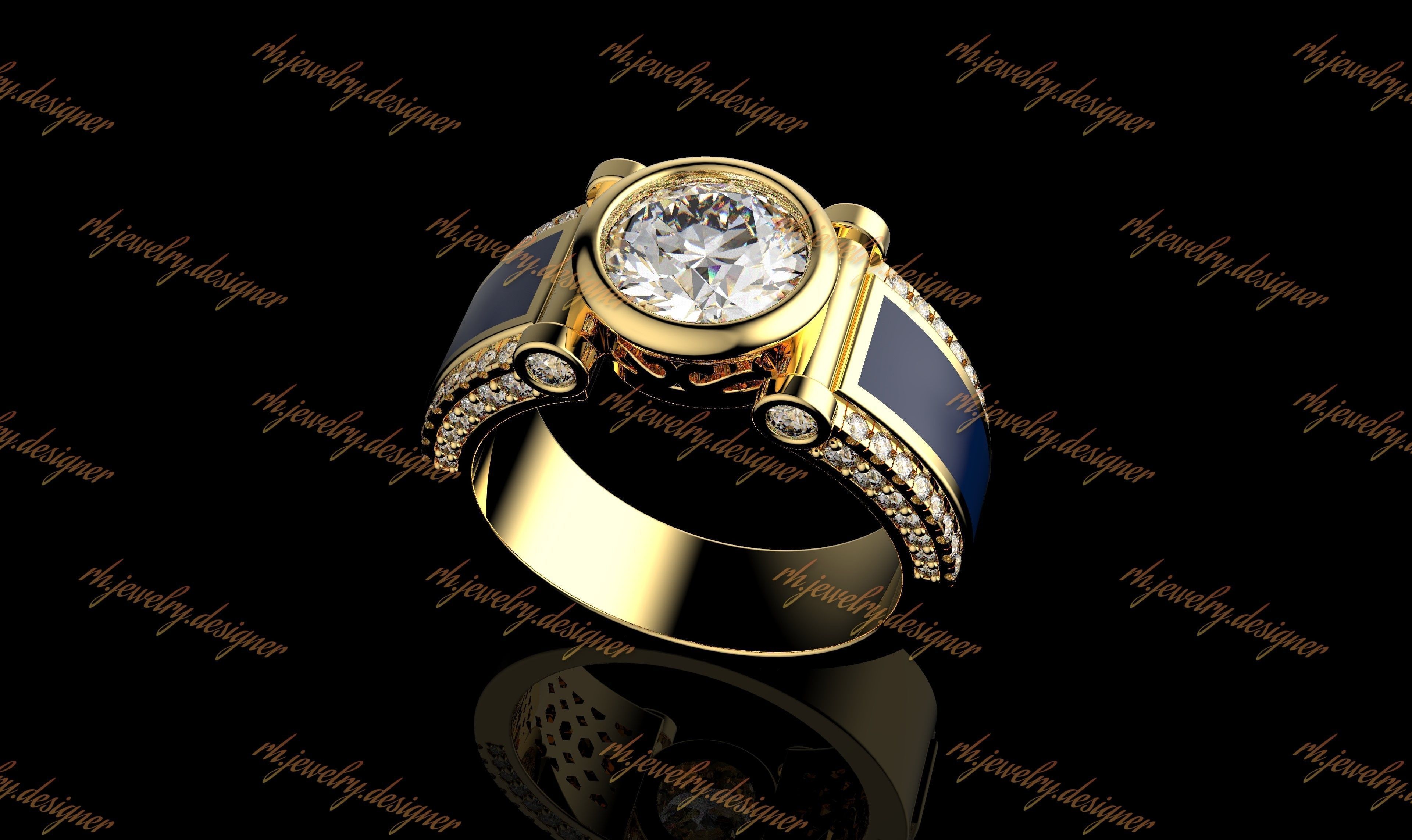 Gold N1080 3D print model_2