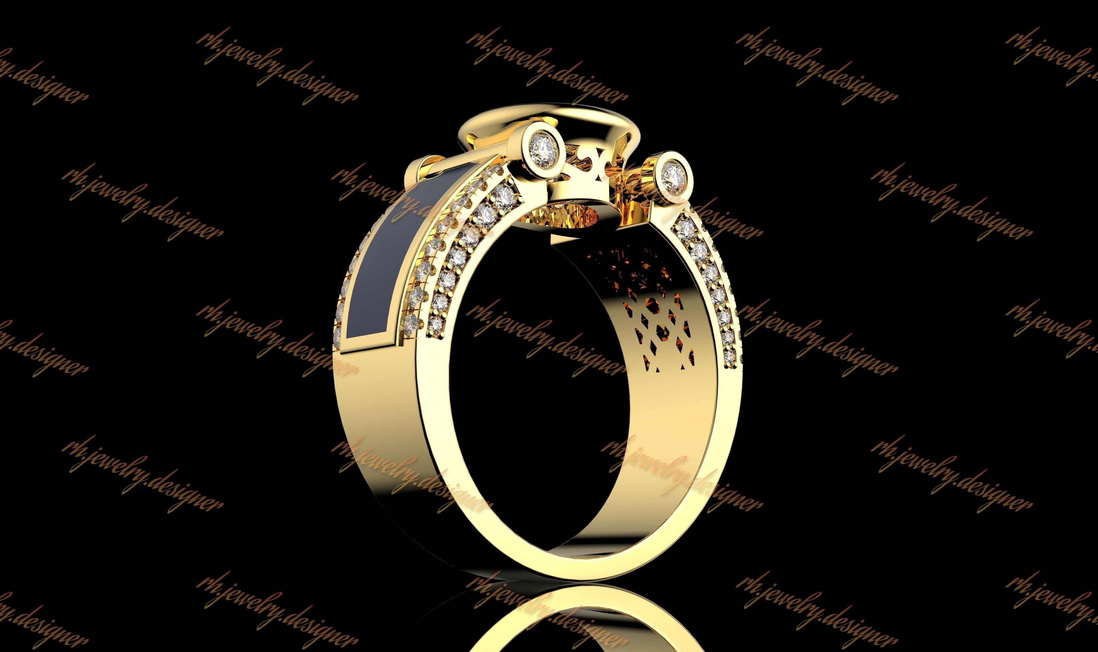 Gold N1080 3D print model_5