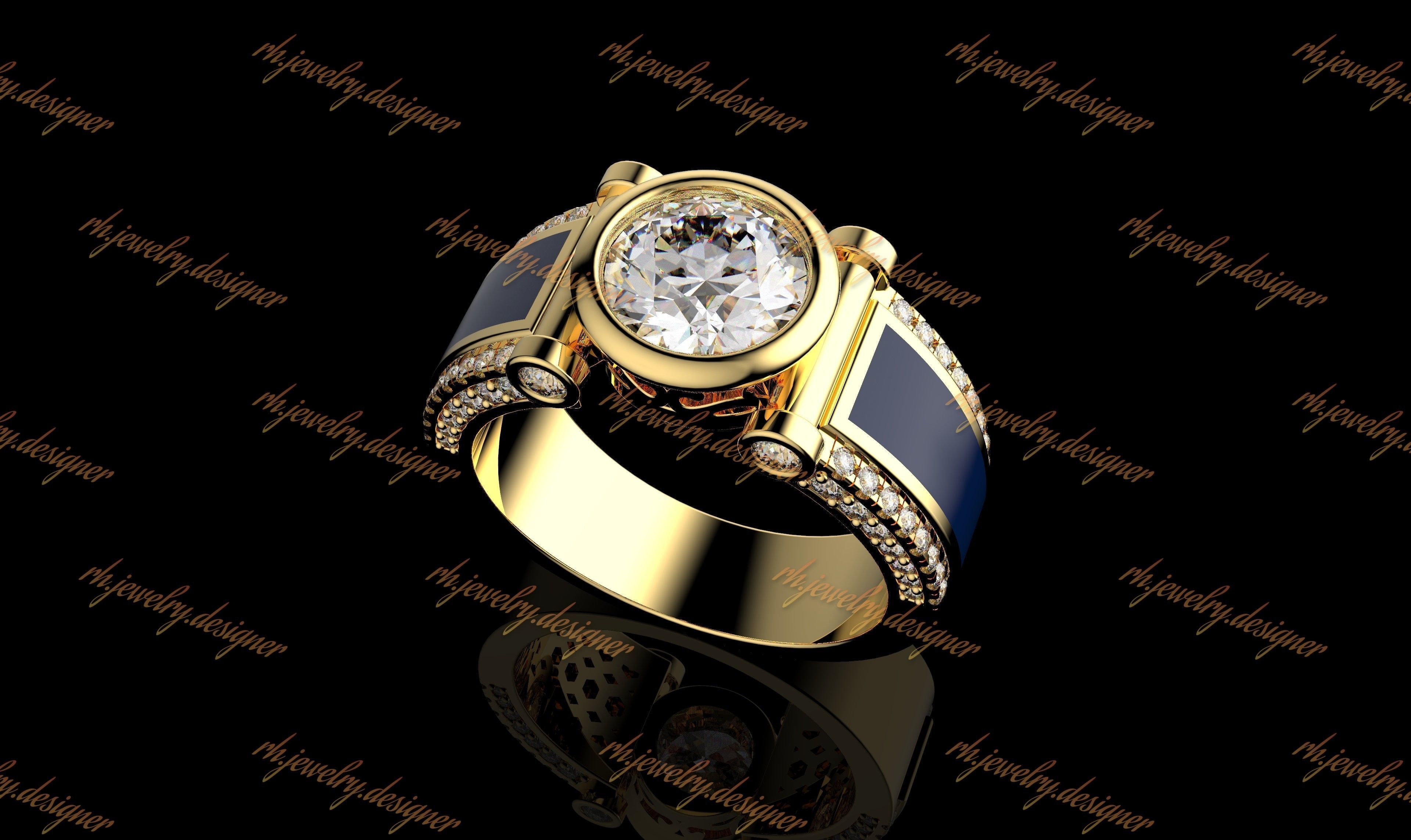 Gold N1080 3D print model_6