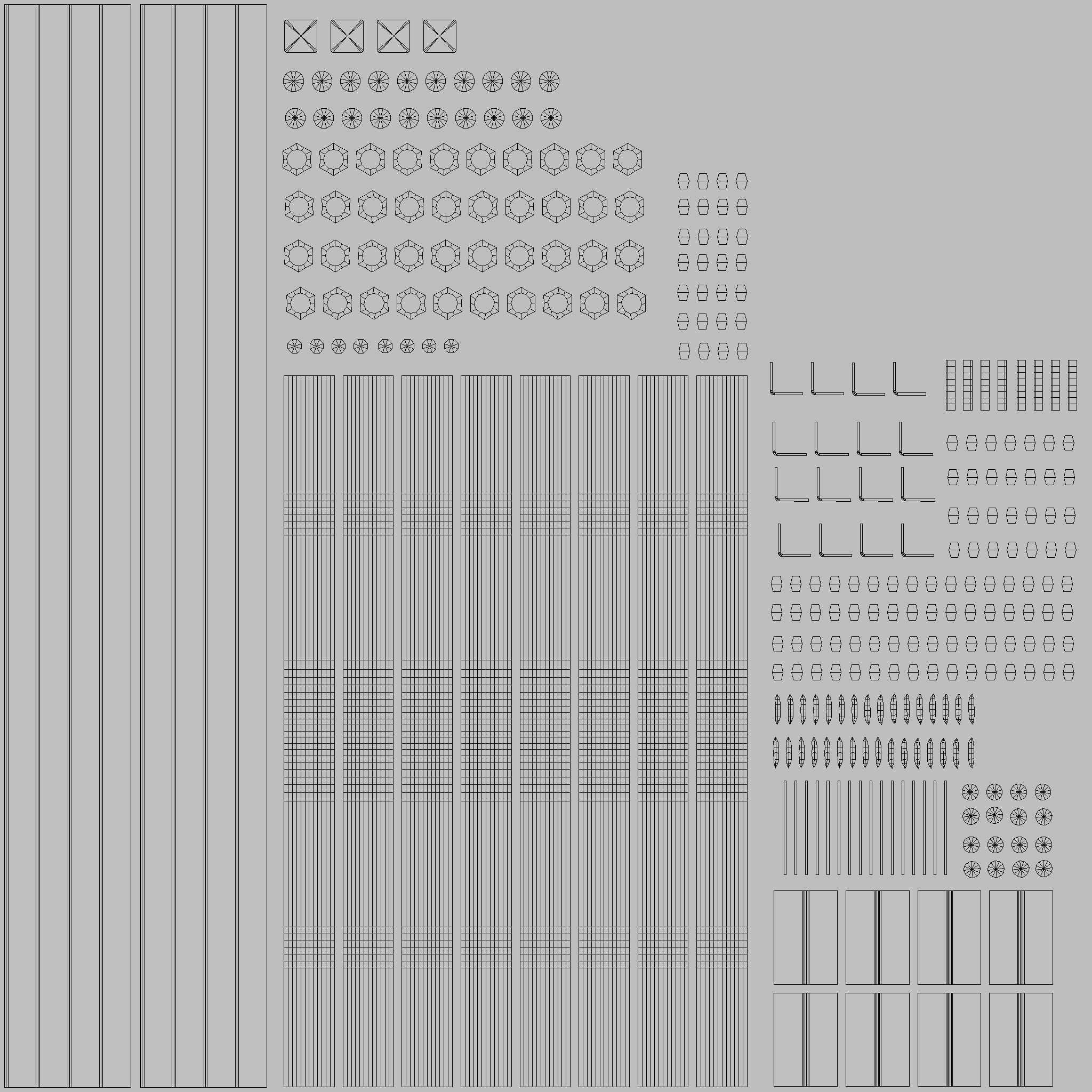 Bike Rack 2 PBR Game Ready Low-poly 3D model_19