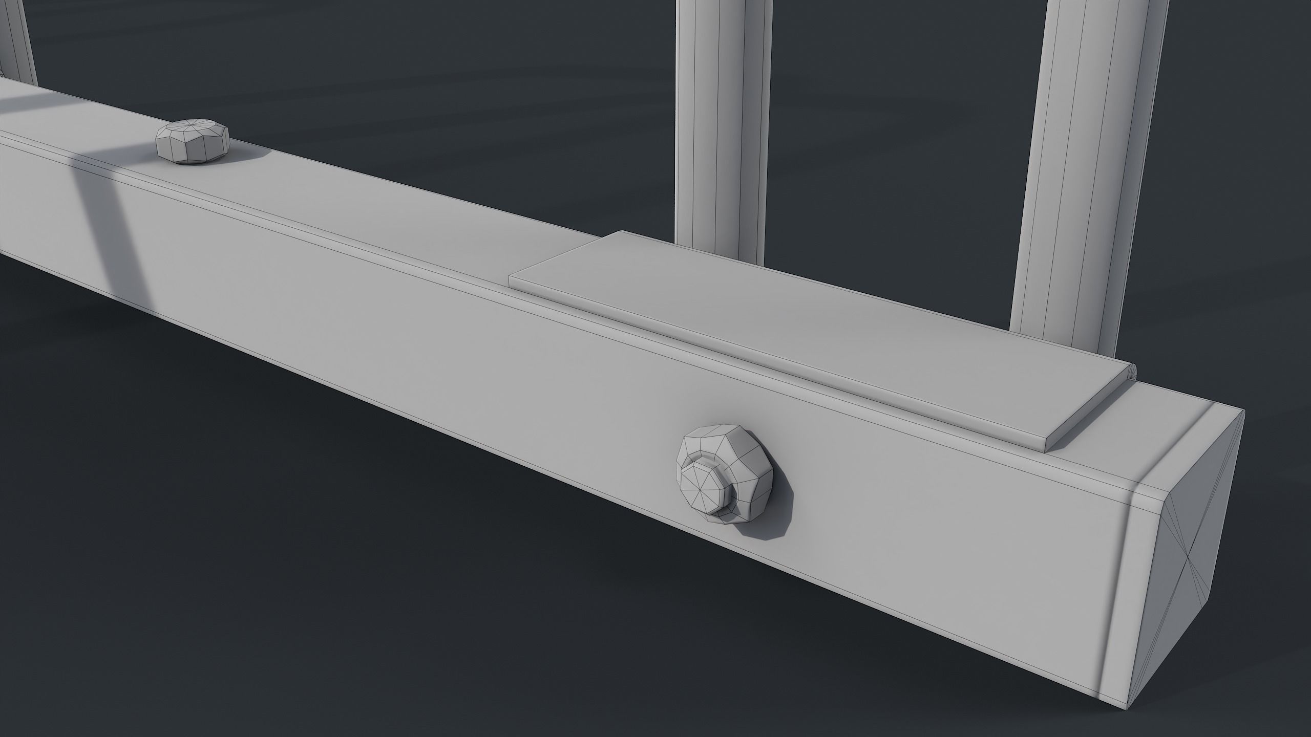 Bike Rack 2 PBR Game Ready Low-poly 3D model_18