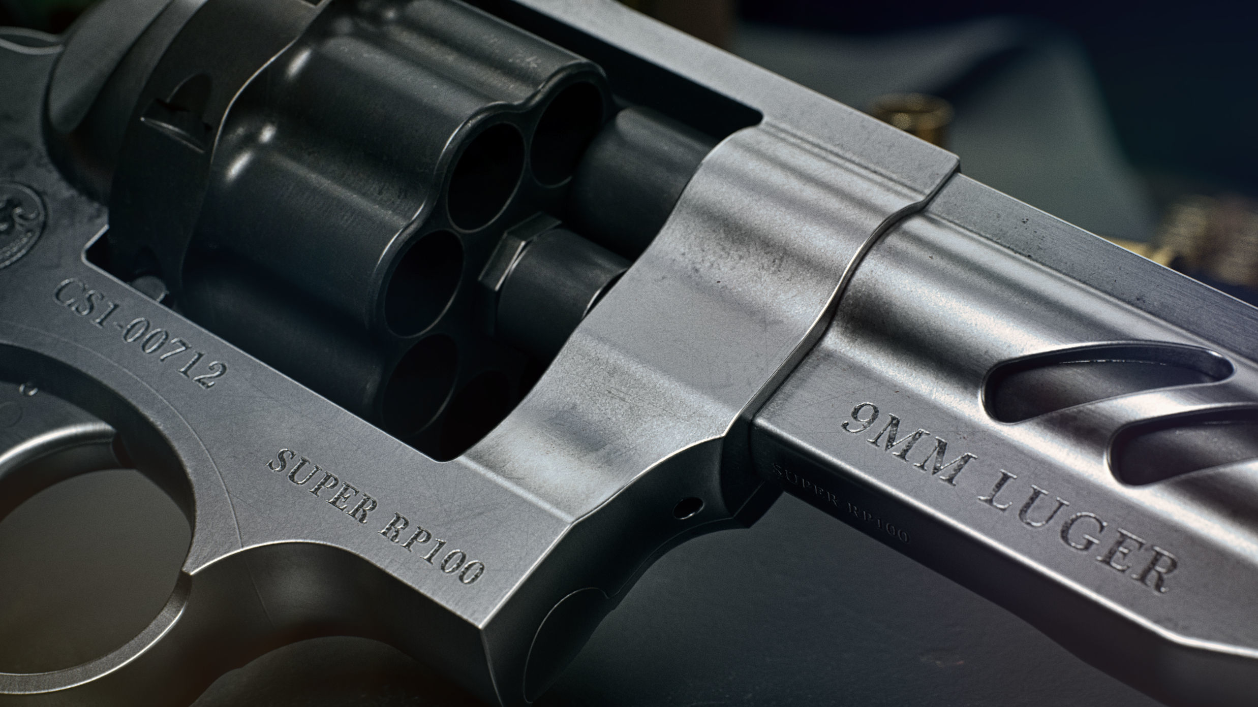 Ruger Super GP100 Low-poly 3D model_15