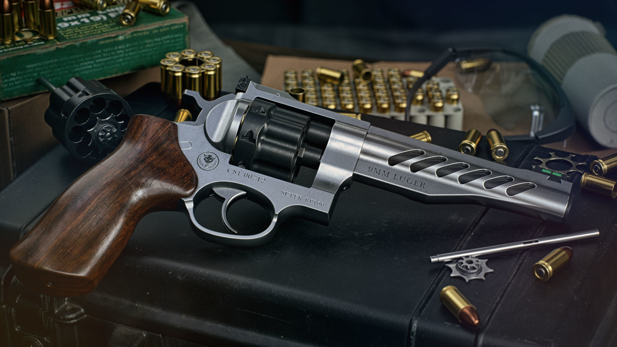 Ruger Super GP100 Low-poly 3D model_13