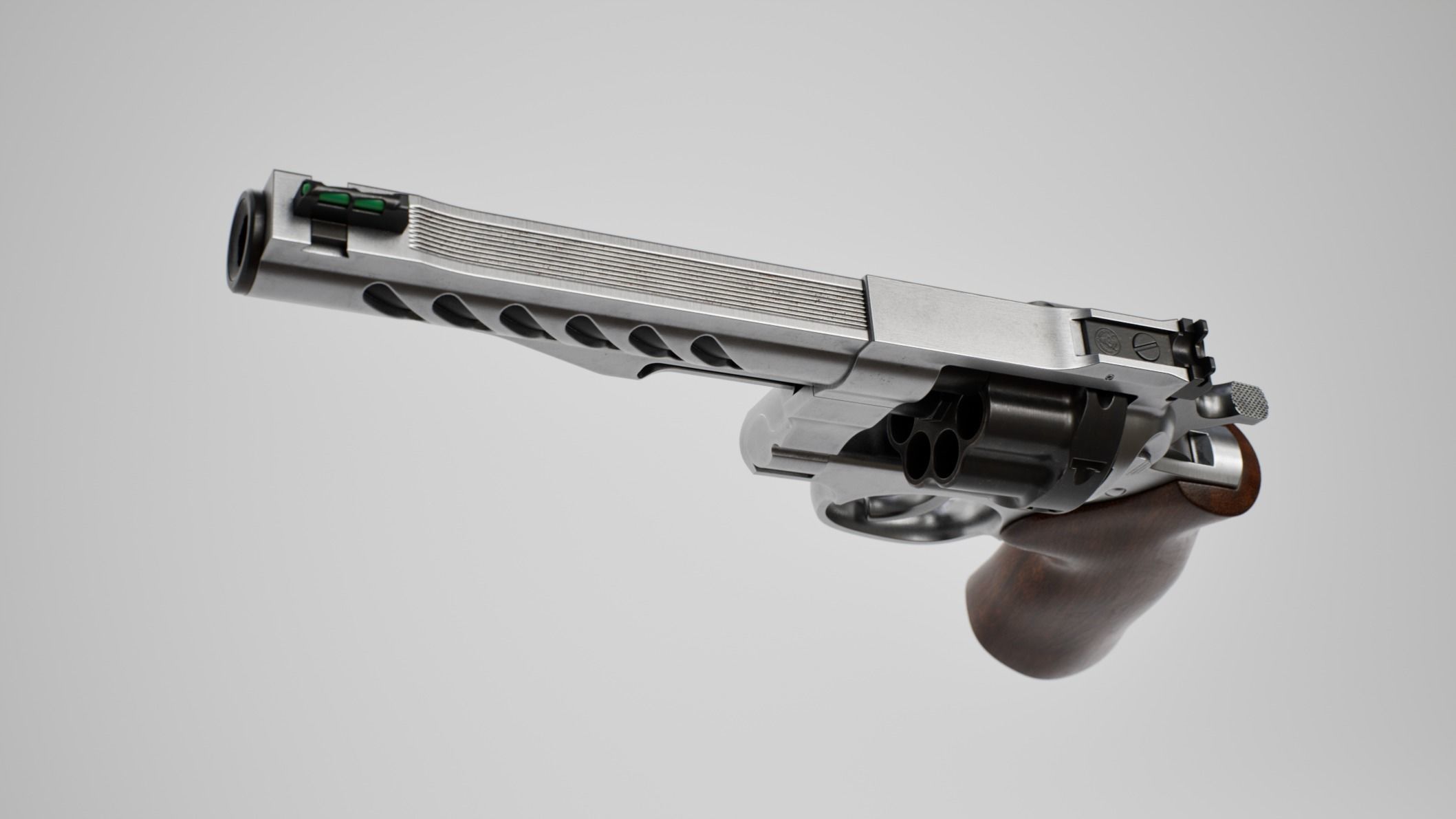 Ruger Super GP100 Low-poly 3D model_12