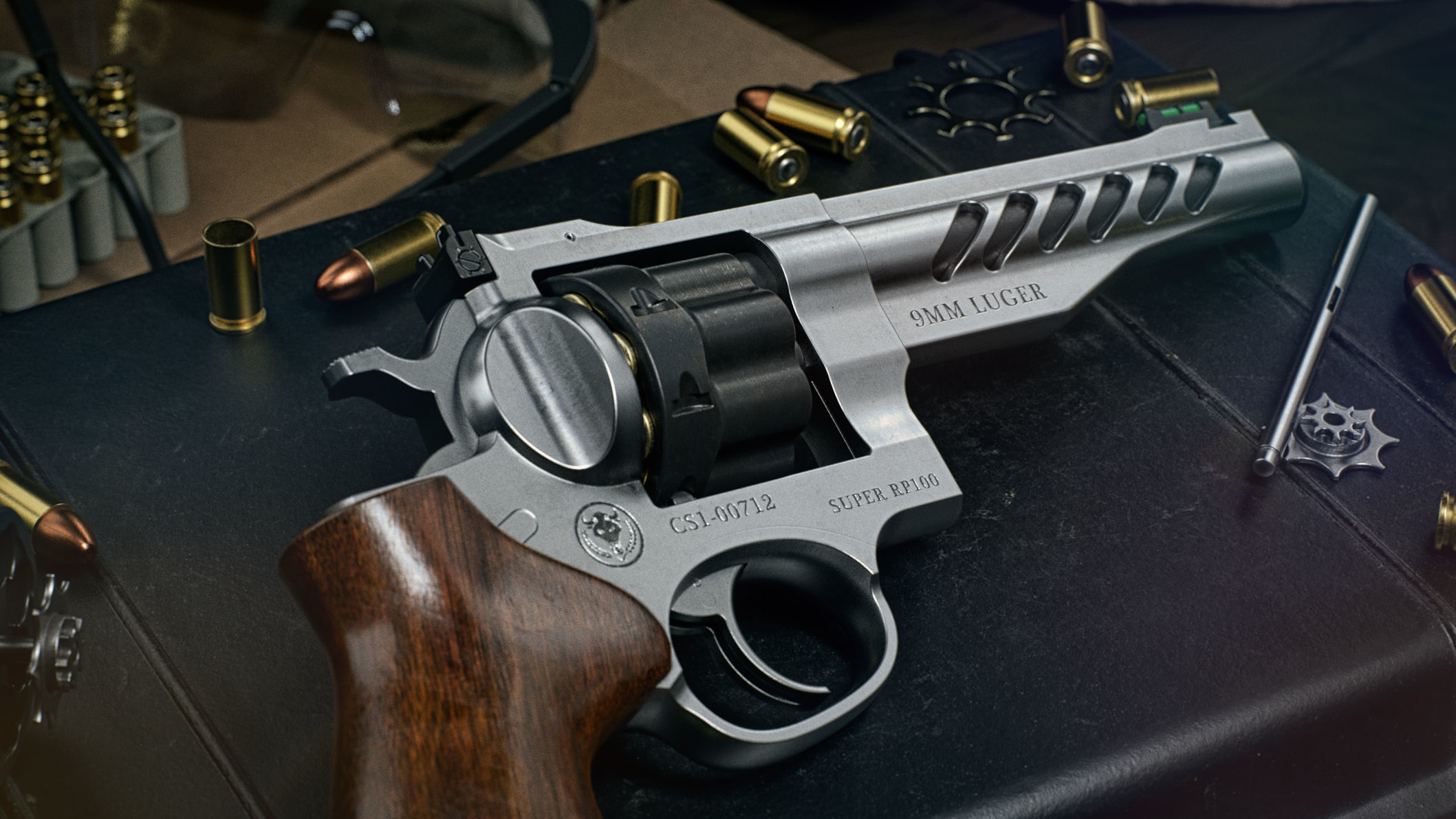 Ruger Super GP100 Low-poly 3D model_14