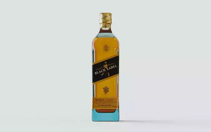 Whisky Bottle Johnnie Walker mockup