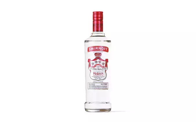 Smirnoff Vodka glass bottle