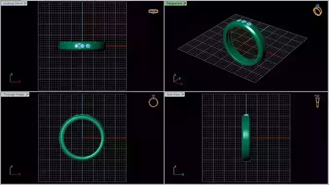 flush setting ring 3dmodel 3D print model