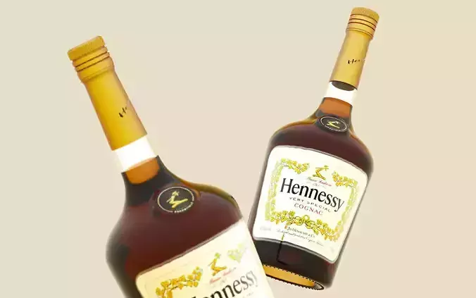 Hennesey Cognac Glass Bottle